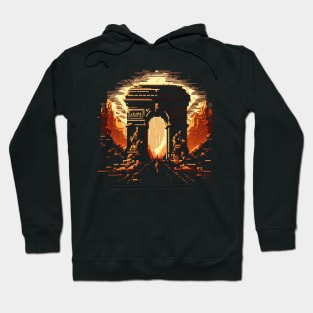 Arc de Triomphe Pixel Art Hoodie